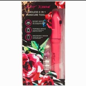 Betsey Johnson cordless manicure Nail Tool 5pc